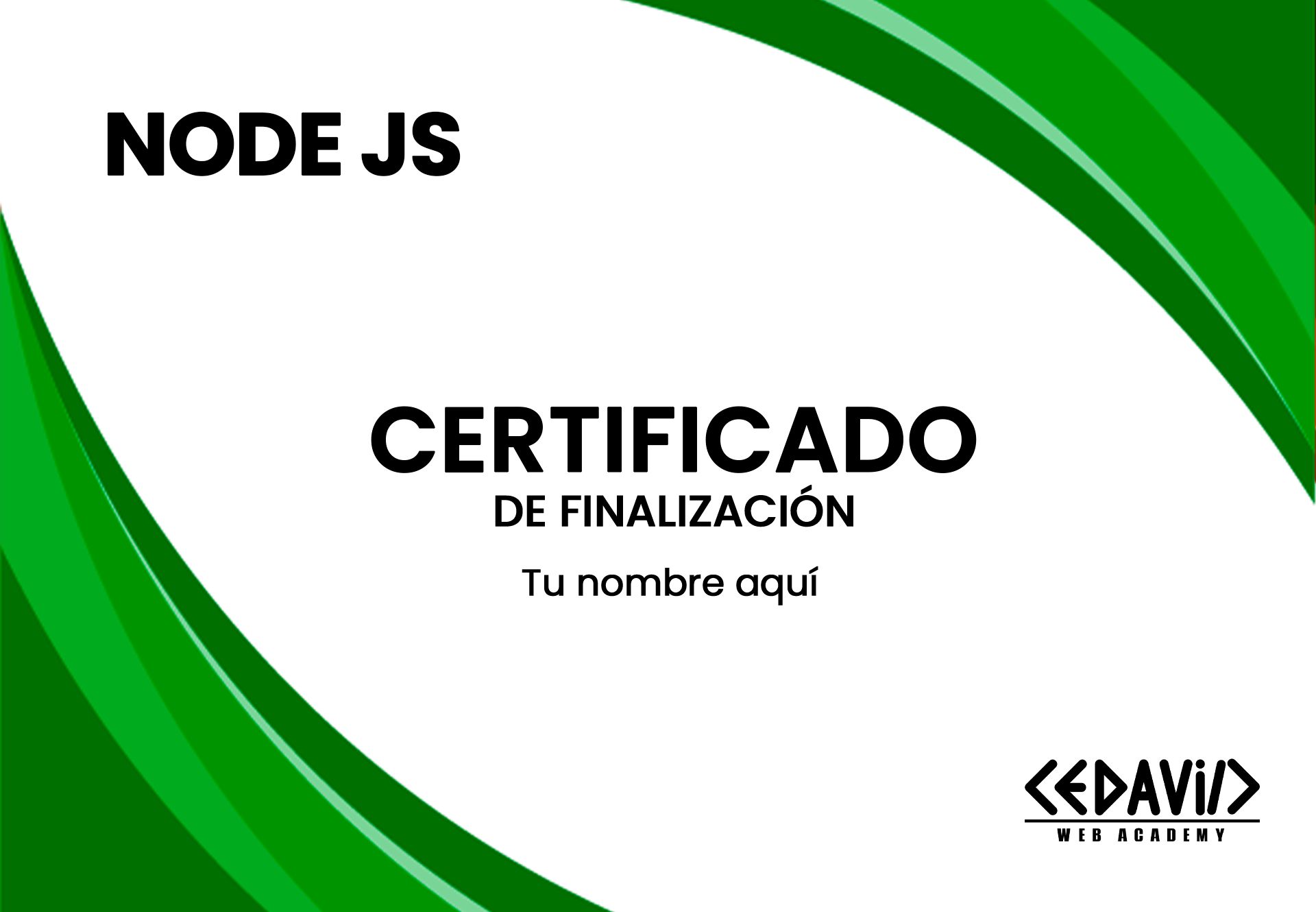 Certificado Curso de Node.JS
